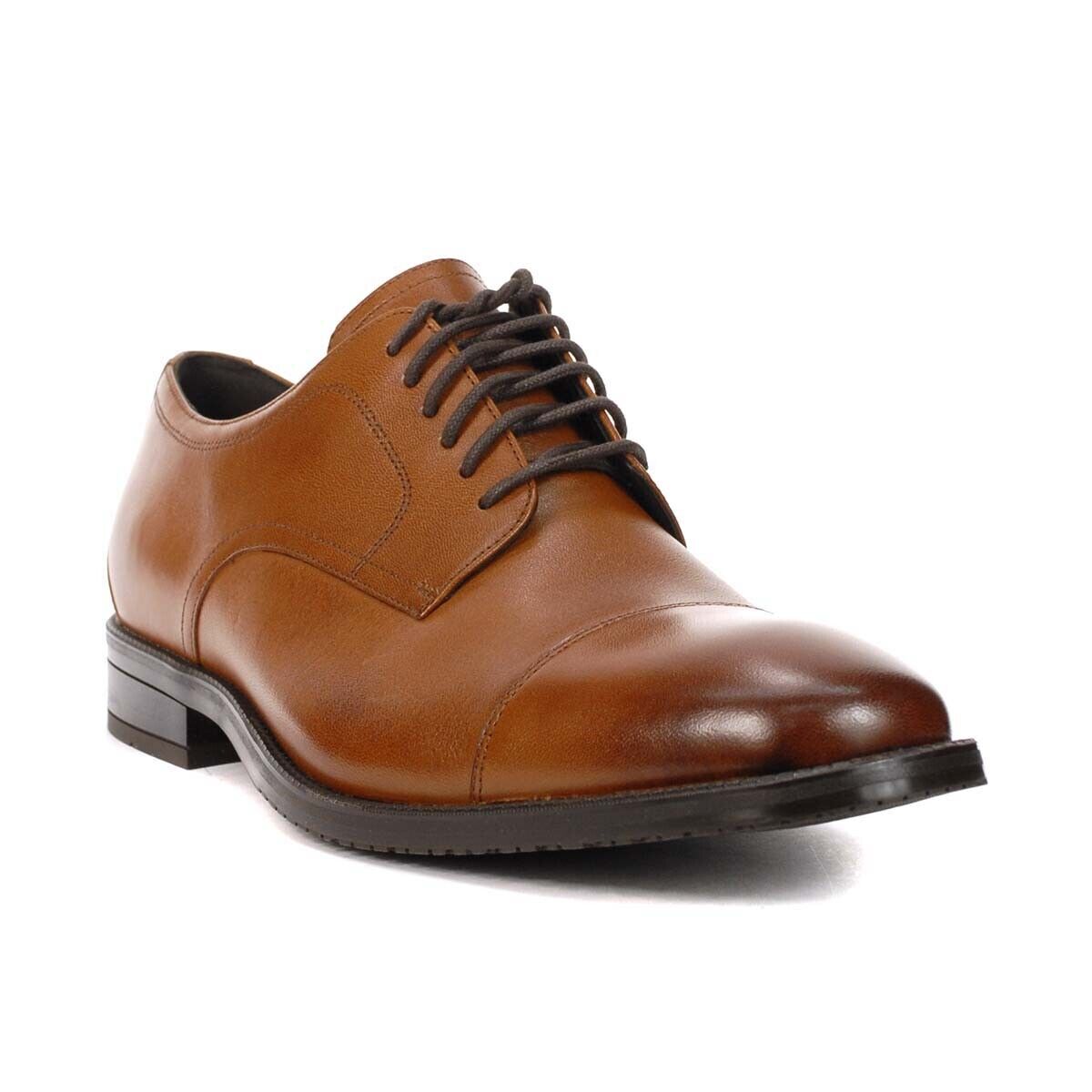 Cole Haan Men's Cap Toe Tan Leather Oxfords